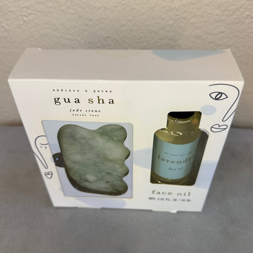 Jade Gua Sha Tool + Lavender Oil Set — Addison & Gates - Picture 8 of 10